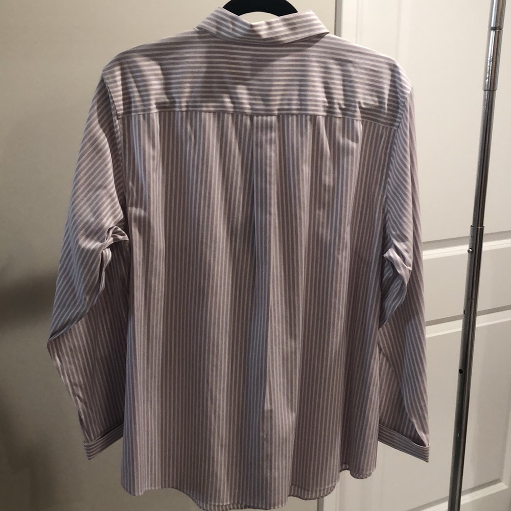 Brooks Brothers Women’s pinpoint striped Oxford. Size 16W. - Picture 2 of 4